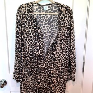 Leopard print cardigan